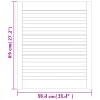 Puertas de armario de lamas 4 uds madera de pino 69x59,4 cm de , Puertas de armarios - Ref: Foro24-151132, Precio: 101,10 €, ...