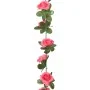 Guirnaldas de flores artificiales 6 uds rojo y rosa 240 cm de , Coronas y guirnaldas - Ref: Foro24-359068, Precio: 17,15 €, D...