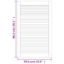 Puerta de armario de lamas madera de pino maciza 99,3x59,4 cm de , Puertas de armarios - Ref: Foro24-151139, Precio: 56,62 €,...