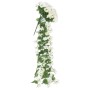 Guirnaldas de flores artificiales 3 uds blanco 85 cm