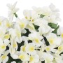 Guirnaldas de flores artificiales 3 uds blanco 85 cm
