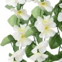 Guirnaldas de flores artificiales 3 uds blanco 85 cm