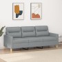 3-Sitzer-Sofa aus hellgrauem Stoff, 180 cm von , Sofas - Ref: Foro24-359243, Preis: 272,09 €, Rabatt: %