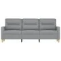 3-seater sofa in light gray fabric 180 cm by , Sofas - Ref: Foro24-359243, Price: 256,37 €, Discount: %
