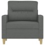 Dark gray fabric armchair 60 cm by , Sofas - Ref: Foro24-359220, Price: 131,76 €, Discount: %