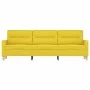 3-seater light yellow fabric sofa 180 cm by , Sofas - Ref: Foro24-359248, Price: 254,51 €, Discount: %