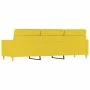 3-seater light yellow fabric sofa 180 cm by , Sofas - Ref: Foro24-359248, Price: 254,51 €, Discount: %