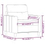 Brauner Stoffsessel 60 cm von , Sofas - Ref: Foro24-359222, Preis: 151,70 €, Rabatt: %