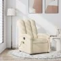 Sillón de masaje reclinable de tela crema de , Sillones - Ref: Foro24-371748, Precio: 217,16 €, Descuento: %