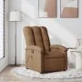 Sillón reclinable con masaje de tela marrón de , Sillones - Ref: Foro24-371743, Precio: 220,70 €, Descuento: %