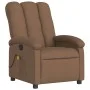 Sillón reclinable con masaje de tela marrón de , Sillones - Ref: Foro24-371743, Precio: 220,70 €, Descuento: %