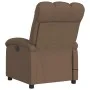 Sillón reclinable con masaje de tela marrón de , Sillones - Ref: Foro24-371743, Precio: 220,70 €, Descuento: %
