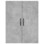 Concrete gray plywood tall sideboard 69.5x34x180 cm by , Sideboards - Ref: Foro24-3198117, Price: 132,65 €, Discount: %