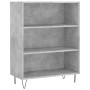 Concrete gray plywood tall sideboard 69.5x34x180 cm by , Sideboards - Ref: Foro24-3198117, Price: 132,65 €, Discount: %