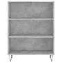 Aparador alto madera contrachapada gris hormigón 69,5x34x180 cm de , Aparadores - Ref: Foro24-3198117, Precio: 130,92 €, Desc...