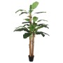 Árbol de plátano artificial 9 hojas verde 120 cm