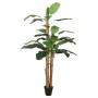 Árbol de plátano artificial 19 hojas verde 180 cm