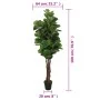 Artificial fiddle leaf fig tree 232 leaves green 180 cm by , artificial flora - Ref: Foro24-359014, Price: 107,58 €, Discount: %