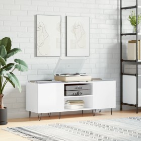 Sperrholz-Disc-Schrank glänzend weiß 121x38x48 cm von vidaXL, CD- und DVD-Speicher - Ref: Foro24-831678, Preis: 65,78 €, Raba...