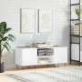 Sperrholz-Disc-Schrank glänzend weiß 121x38x48 cm von vidaXL, CD- und DVD-Speicher - Ref: Foro24-831678, Preis: 65,78 €, Raba...