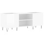 Sperrholz-Disc-Schrank glänzend weiß 121x38x48 cm von vidaXL, CD- und DVD-Speicher - Ref: Foro24-831678, Preis: 65,78 €, Raba...