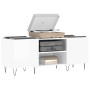Sperrholz-Disc-Schrank glänzend weiß 121x38x48 cm von vidaXL, CD- und DVD-Speicher - Ref: Foro24-831678, Preis: 65,78 €, Raba...