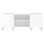 Sperrholz-Disc-Schrank glänzend weiß 121x38x48 cm von vidaXL, CD- und DVD-Speicher - Ref: Foro24-831678, Preis: 65,12 €, Raba...