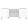 Sperrholz-Disc-Schrank glänzend weiß 121x38x48 cm von vidaXL, CD- und DVD-Speicher - Ref: Foro24-831678, Preis: 65,78 €, Raba...