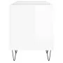 Sperrholz-Disc-Schrank glänzend weiß 121x38x48 cm von vidaXL, CD- und DVD-Speicher - Ref: Foro24-831678, Preis: 65,12 €, Raba...