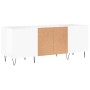 Sperrholz-Disc-Schrank glänzend weiß 121x38x48 cm von vidaXL, CD- und DVD-Speicher - Ref: Foro24-831678, Preis: 65,78 €, Raba...