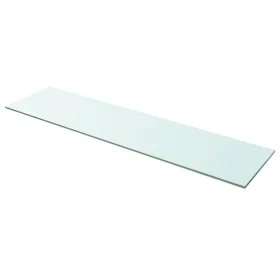 Clear glass shelf panel 100x25 cm by vidaXL, Shelves and shelves - Ref: Foro24-243845, Price: 30,79 €, Discount: %