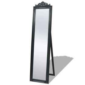 Espejo de pie estilo barroco negro 160x40 cm de vidaXL, Espejos - Ref: Foro24-243694, Precio: 96,52 €, Descuento: %