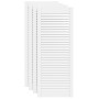 Puerta de armario lamas 4 uds madera pino blanco 99,3x39,4 cm de , Puertas de armarios - Ref: Foro24-151171, Precio: 135,92 €...