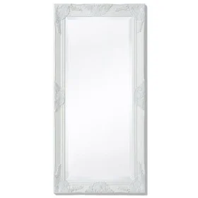 Espejo de pared estilo barroco blanco 100x50 cm de vidaXL, Espejos - Ref: Foro24-243679, Precio: 77,80 €, Descuento: %