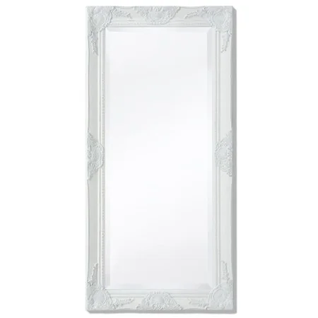 Weißer Wandspiegel im Barockstil 100x50 cm von vidaXL, Spiegel - Ref: Foro24-243679, Preis: 77,80 €, Rabatt: %