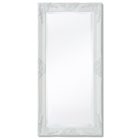 Weißer Wandspiegel im Barockstil 100x50 cm von vidaXL, Spiegel - Ref: Foro24-243679, Preis: 78,66 €, Rabatt: %