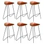 Küchenhocker 6 Einheiten aus echtem braunem Leder von , Küchenhocker - Ref: Foro24-276364, Preis: 608,07 €, Rabatt: %