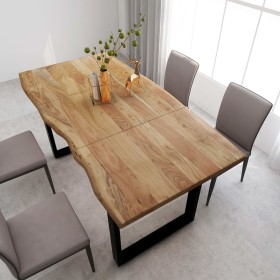 Mesa de comedor de madera maciza de acacia 180x90x76 cm de , Mesas de cocina y de comedor - Ref: Foro24-286472, Precio: 420,8...
