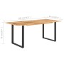Esstisch aus massivem Akazienholz, 180 x 90 x 76 cm von , Küchen- und Esstische - Ref: Foro24-286472, Preis: 420,81 €, Rabatt: %