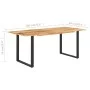 Esstisch aus massivem Akazienholz, 180 x 90 x 76 cm von , Küchen- und Esstische - Ref: Foro24-286472, Preis: 412,21 €, Rabatt: %