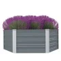 Erhöhtes Pflanzgefäß 129x129x46 cm Stahl verzinkt grau von vidaXL, Töpfe und Pflanzgefäße - Ref: Foro24-42405, Preis: 39,14 €...