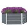 Jardinera elevada 129x129x46 cm acero galvanizado gris de vidaXL, Maceteros y jardineras - Ref: Foro24-42405, Precio: 37,78 €...