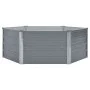 Erhöhtes Pflanzgefäß 129x129x46 cm Stahl verzinkt grau von vidaXL, Töpfe und Pflanzgefäße - Ref: Foro24-42405, Preis: 39,14 €...