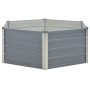 Jardinera elevada 129x129x46 cm acero galvanizado gris de vidaXL, Maceteros y jardineras - Ref: Foro24-42405, Precio: 37,78 €...