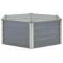 Raised planter 129x129x46 cm galvanized steel gray by vidaXL, Pots and planters - Ref: Foro24-42405, Price: 39,88 €, Discount: %