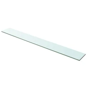 Clear glass shelf panel 100x12 cm by vidaXL, Shelves and shelves - Ref: Foro24-243842, Price: 16,42 €, Discount: %