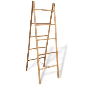 Double towel rack ladder with 5 bamboo steps 50x160 cm by vidaXL, Towel racks - Ref: Foro24-243714, Price: 73,80 €, Discount: %
