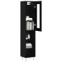 Schwarzes Sperrholz-Sideboard 34,5 x 34 x 180 cm von , Sideboards - Ref: Foro24-3199394, Preis: 90,04 €, Rabatt: %