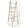 Double towel rack ladder with 5 bamboo steps 50x160 cm by vidaXL, Towel racks - Ref: Foro24-243714, Price: 73,80 €, Discount: %