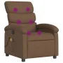 Brown Fabric Massage Recliner by , Armchairs - Ref: Foro24-371705, Price: 204,15 €, Discount: %